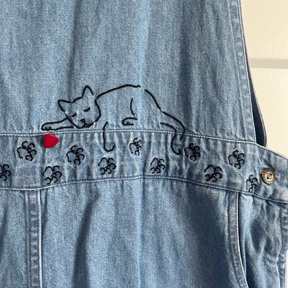 Vintage Cat Jumper Dress Large - Picture 3 of 14